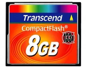 Карта памяти Transcend 133x CompactFlash 8Gb (TS8GCF133) фото
