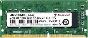 Модуль памяти Transcend 4GB DDR4 SODIMM PC4-21300 JM2666HSH-4G фото