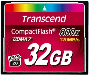 Карта памяти Transcend 800x CompactFlash Premium 32Gb (TS32GCF800) фото