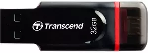 USB Flash Transcend JetFlash 340 Black-Red 32GB (TS32GJF340) фото
