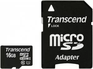 Карта памяти Transcend microSDHC 16GB (TS16GUSDU1) фото