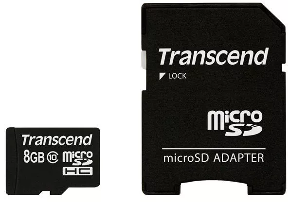 Карта памяти Transcend microSDHC 8Gb (TS8GUSDC10) фото
