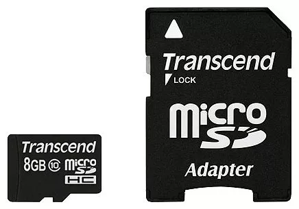 Карта памяти Transcend microSDHC 8Gb (TS8GUSDHC10) фото