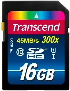 Карта памяти Transcend Premium 300x SDHC 16Gb (TS16GSDU1) фото