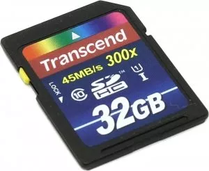 Карта памяти Transcend Premium 300x SDHC 32Gb (TS32GSDU1) фото