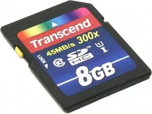 Карта памяти Transcend Premium 300x SDHC 8Gb (TS8GSDU1) фото