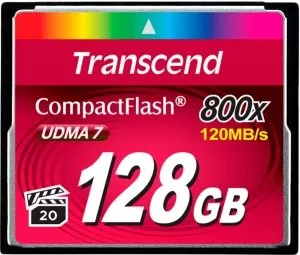 Карта памяти Transcend Premium 800x CompactFlash 128Gb (TS128GCF800) фото