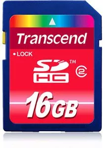 Карта памяти Transcend SDHC Class 2 Card 16GB TS16GSDHC2 фото