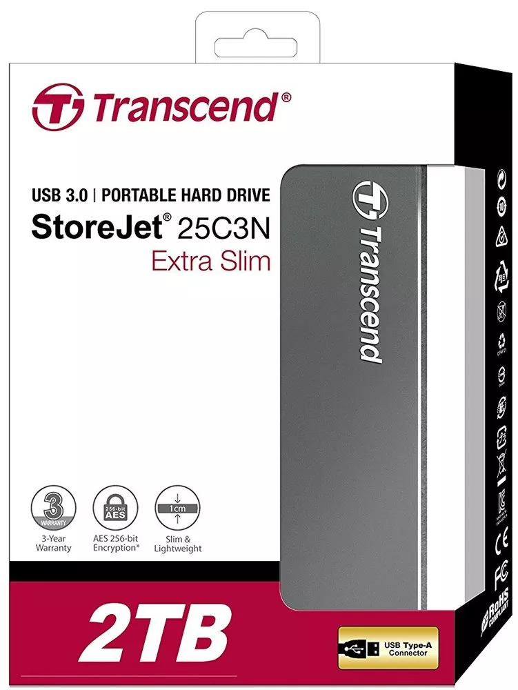 Внешний жесткий диск Transcend StoreJet 25C3 (TS2TSJ25C3N) 2TB фото 5