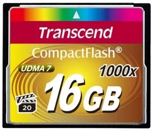 Карта памяти Transcend Ultimate 1000x CompactFlash 16Gb (TS16GCF1000) фото