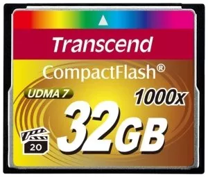 Карта памяти Transcend Ultimate 1000x CompactFlash 32Gb (TS32GCF1000) фото