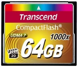Карта памяти Transcend Ultimate 1000x CompactFlash 64Gb (TS64GCF1000) фото