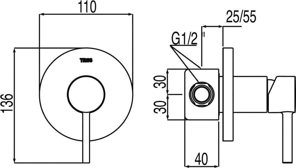 Смеситель Tres Alplus 203.177.01 фото