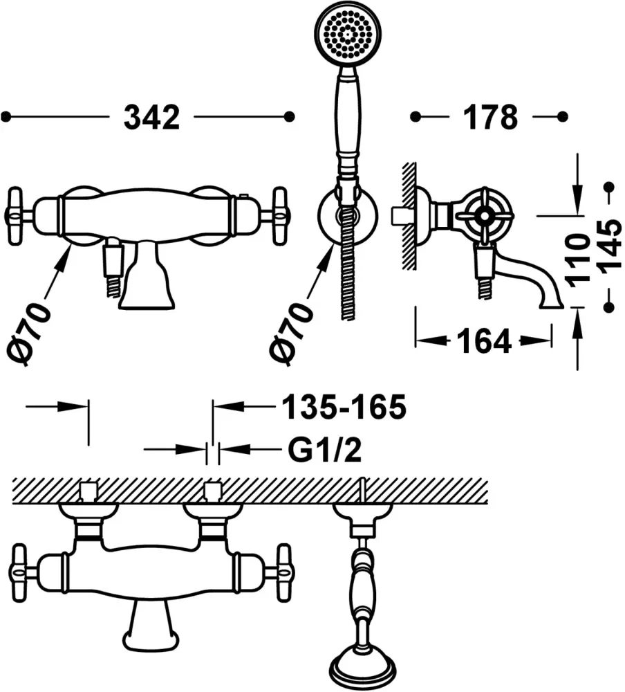 Смеситель Tres Classic-Tres 242.174.09 фото