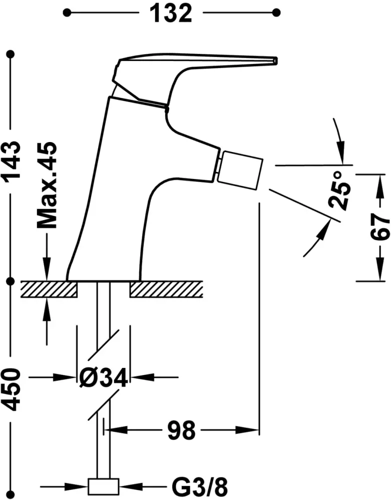 Смеситель Tres Fuji 281.120.01.NM фото