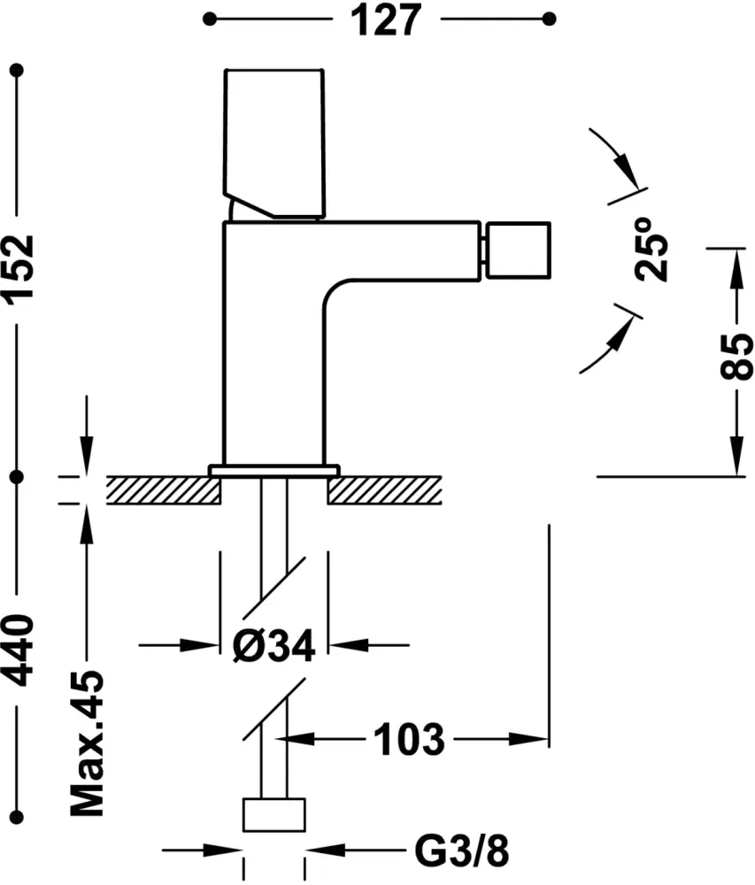 Смеситель Tres Project-Tres 211.120.02.OR фото