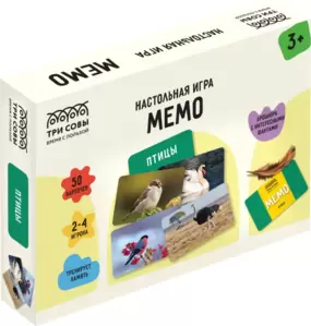 Настольная игра Три совы Мемо. Птицы НИ_55047 фото