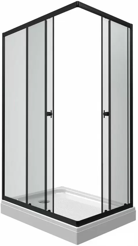 Triton Вента Блэк А1 120х80 (прозрачное стекло)