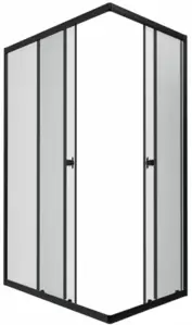 Triton Вента Блэк А1 120х80 без поддона (прозрачное стекло)