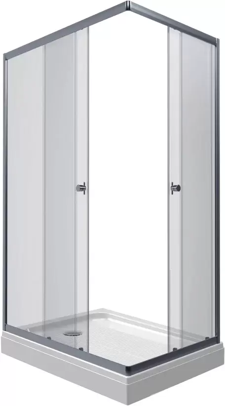 Triton Вента Хром А1 100х80 (прозрачное стекло)