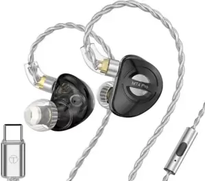 Наушники TRN MT4 Pro USB Type-C (черный, с микрофоном) фото