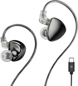 Наушники TRN MT5 USB Type-C (черныйй, с микрофоном) фото