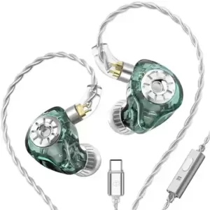 Наушники TRN ST1 Pro (Type-C, зеленый, c микрофоном) фото