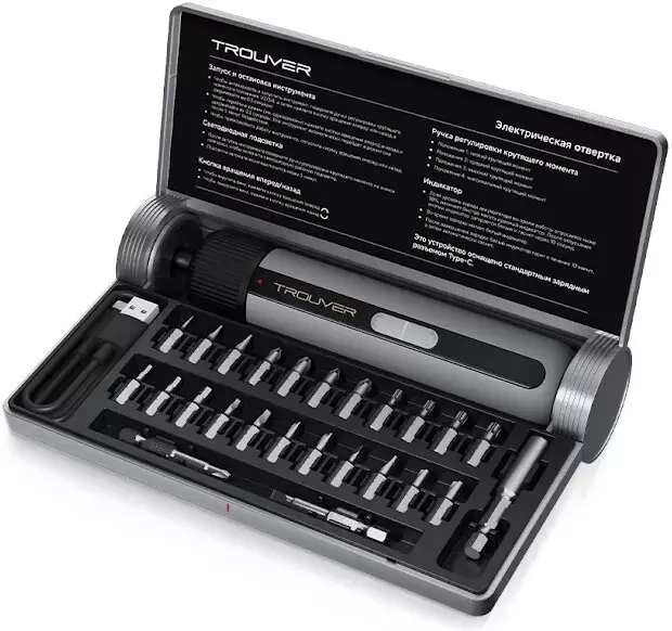 Электроотвертка Trouver 4V Electric Screwdriver Kit TSD008 фото 2
