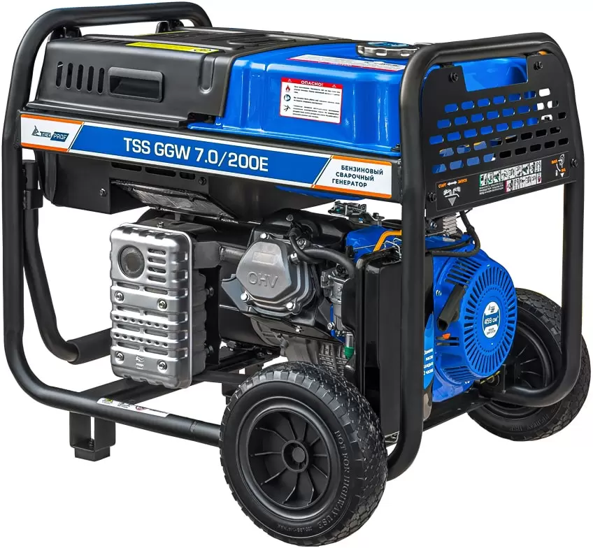 Бензиновый сварочный генератор ТСС Prof GGW 7.0/200E фото