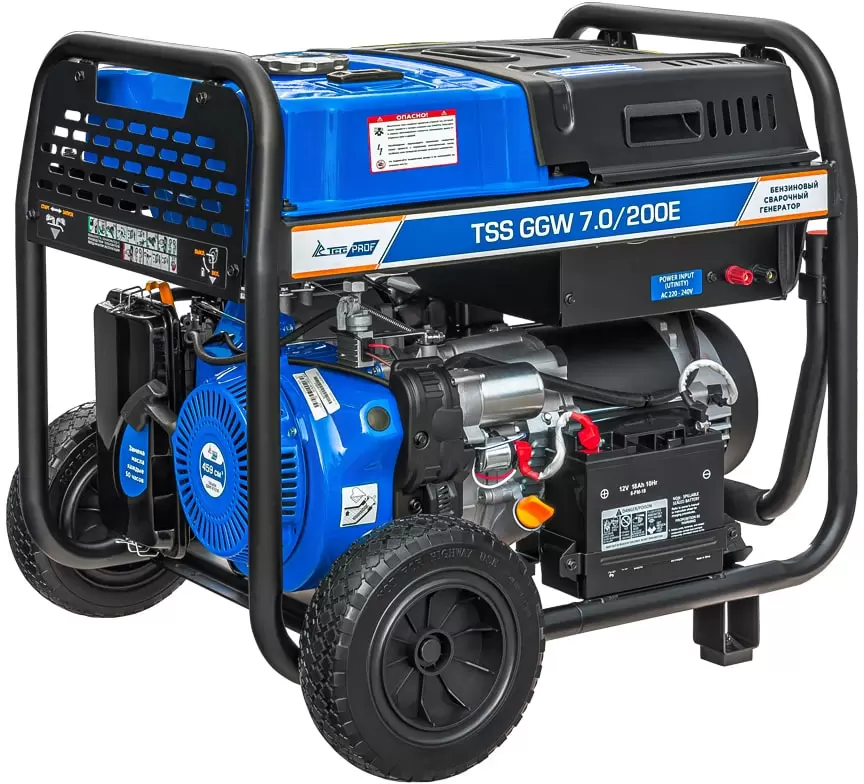 Бензиновый сварочный генератор ТСС Prof GGW 7.0/200E фото