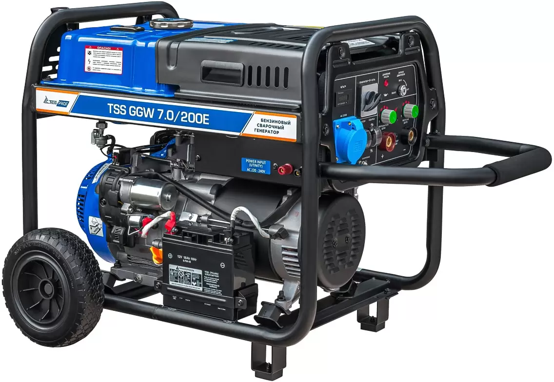 Бензиновый сварочный генератор ТСС Prof GGW 7.0/200E фото