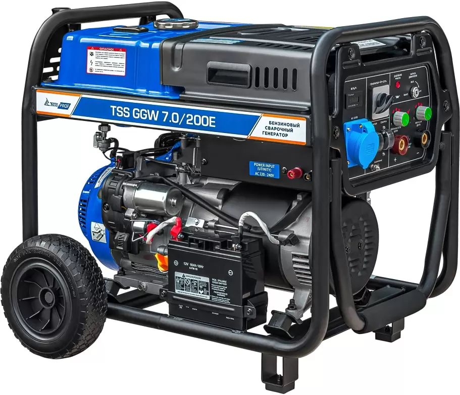 Бензиновый сварочный генератор ТСС Prof GGW 7.0/200E фото