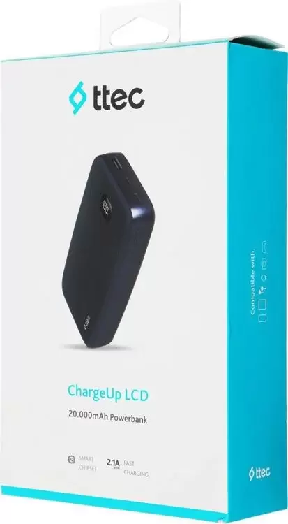 Портативное зарядное устройство ttec ChargeUp LCD 20000mAh 10.5W (темно-синий) 2BB211L фото 4