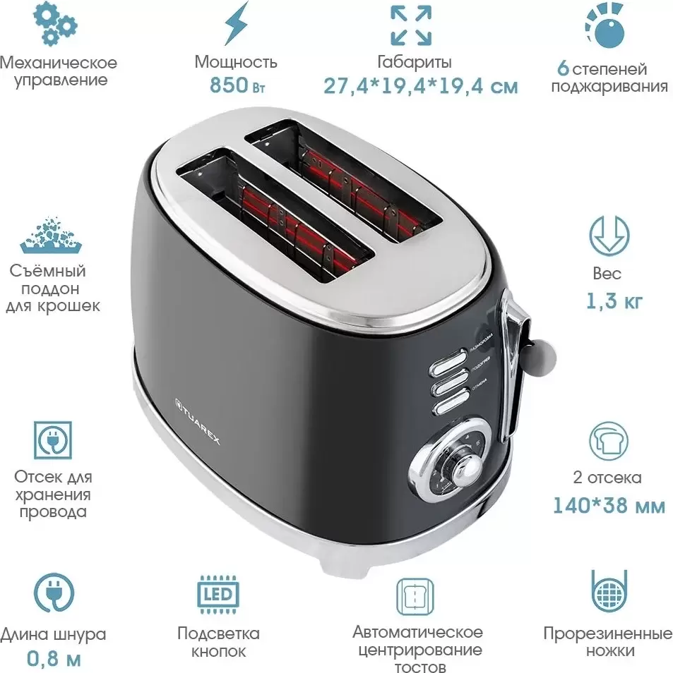 Тостер Tuarex TK-6007 фото