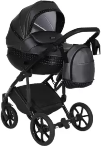 Детская универсальная коляска Tutis Mimi Style Galaxy 2 в 1 / 1182386 (черный металлик) фото