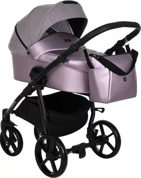 Детская коляска Tutis Novo 2 в 1 (lavender metalic/grey reflective print) фото