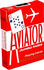 Игральные карты U.S. Games Systems Aviator Jumbo Index 1000876-r (красный) фото