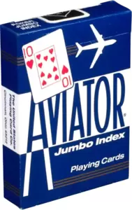 Игральные карты U.S. Games Systems Аviator Jumbo Index Blue 1000876-b (синий) фото