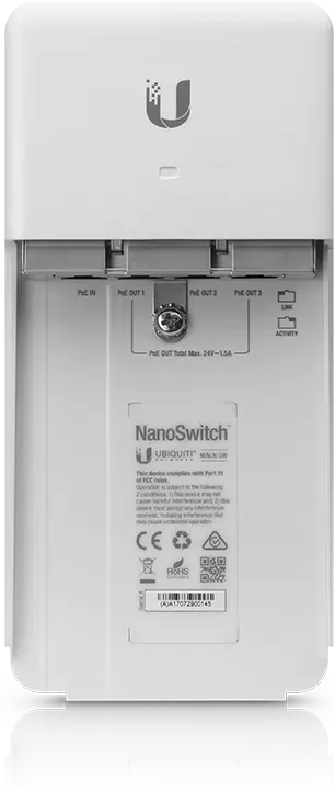 Неуправляемый коммутатор Ubiquiti NanoSwitch N-SW фото