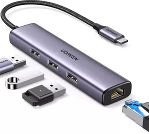 USB-хаб Ugreen CM475 USB C to Ethernet 60600 фото