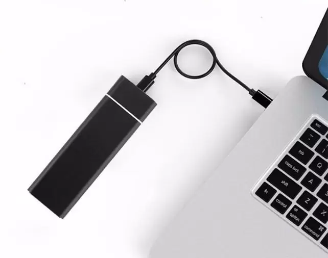 Бокс для накопителей M.2 USBTOP M.2 NVME - USB-C/USB-C (10 Гбит/с, черный) фото