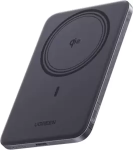 Портативное зарядное устройство Ugreen MagFlow Air Qi2 15W PB580 95931B 5000mAh (серый) фото