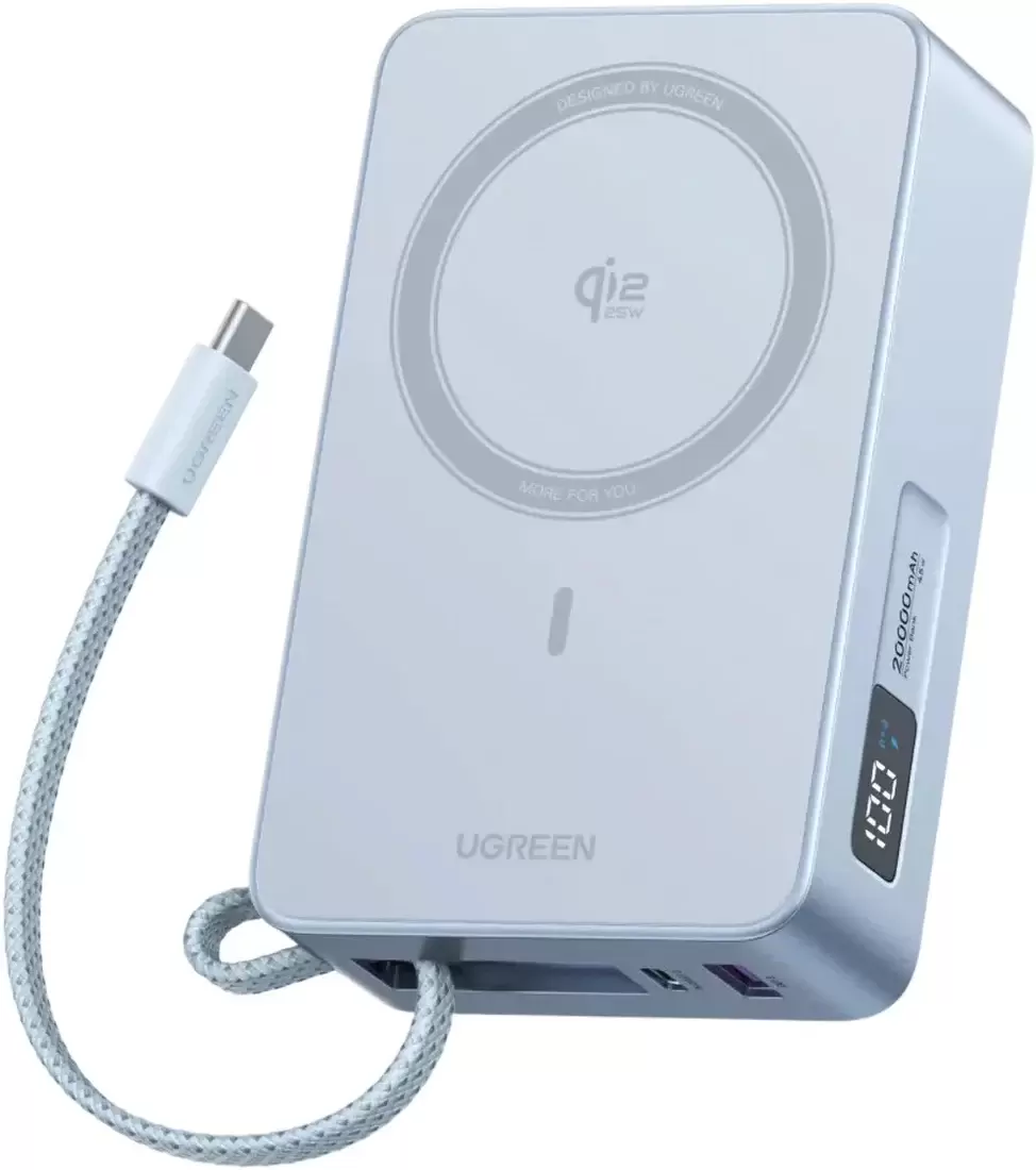Ugreen MagFlow PB775 65959 20000mAh (голубой)