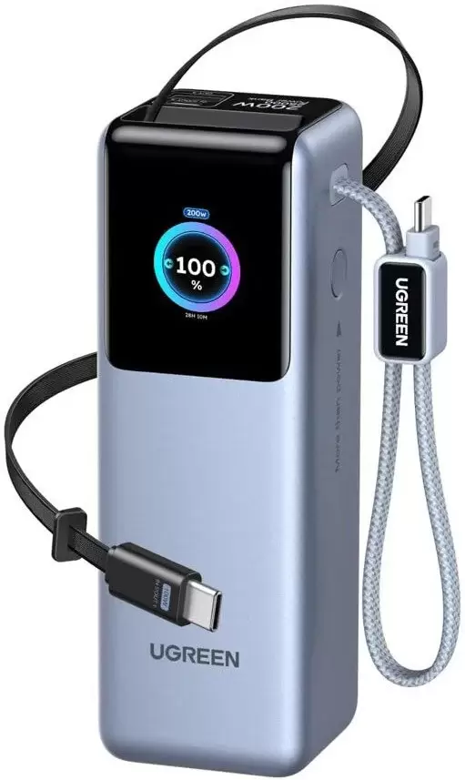 Ugreen Nexode 200W PB728 75702B 25000mAh (серый)