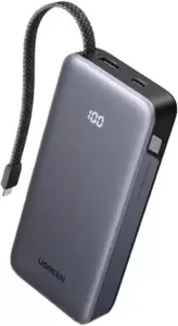 Портативное зарядное устройство Ugreen PB536 20000mAh (серый) фото