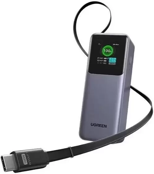 Портативное зарядное устройство Ugreen PB726 20000mAh (серый) фото
