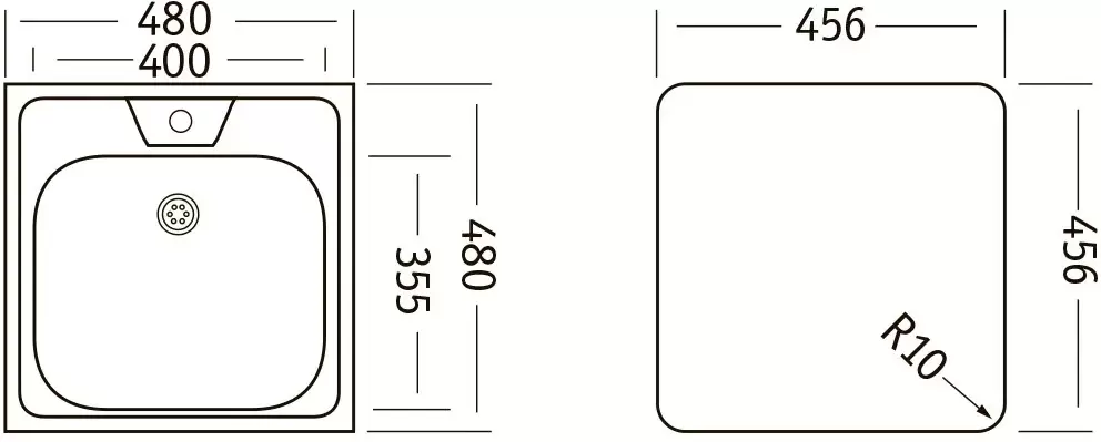 Кухонная мойка Ukinox CLM480.480-GT6K 0C фото