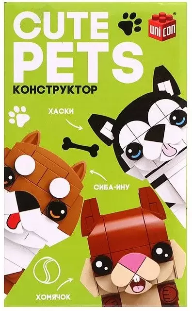Конструктор Unicon Cute pets 9278945 Сиба-Ину фото