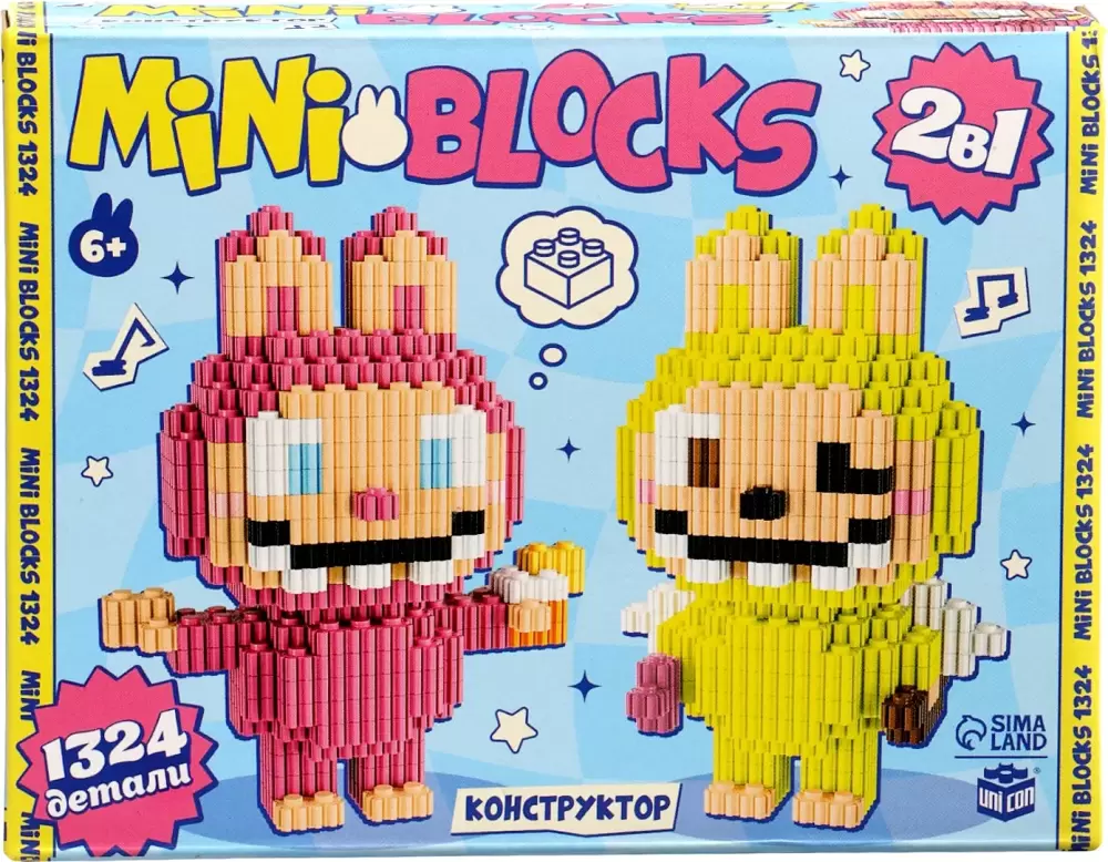 Микроконструктор Unicon Mini Blocks. Монстрики / 10897029 фото