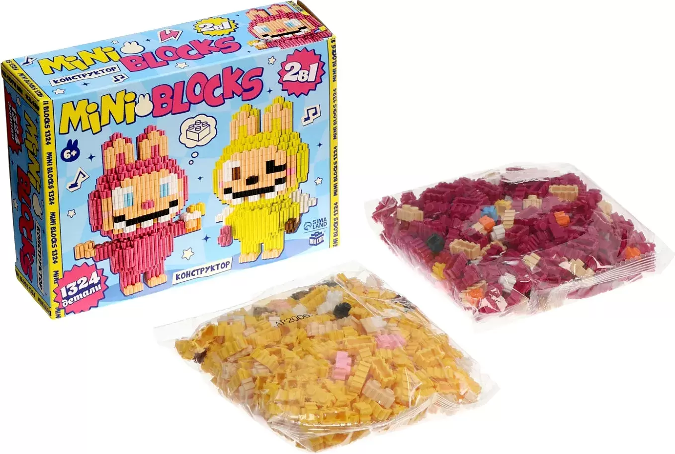 Микроконструктор Unicon Mini Blocks. Монстрики / 10897029 фото